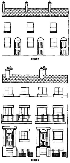 house A & house B